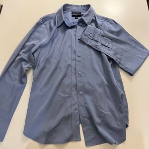 Blue j crew slim blouse